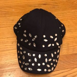 H&M Bejeweled Baseball Cap